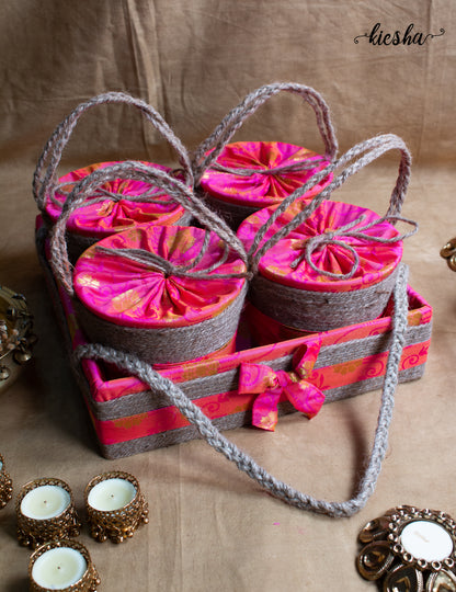 Riwaaz Brocade Baskets (Set of 5)