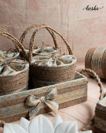 Riwaaz Brocade Baskets (Set of 5)