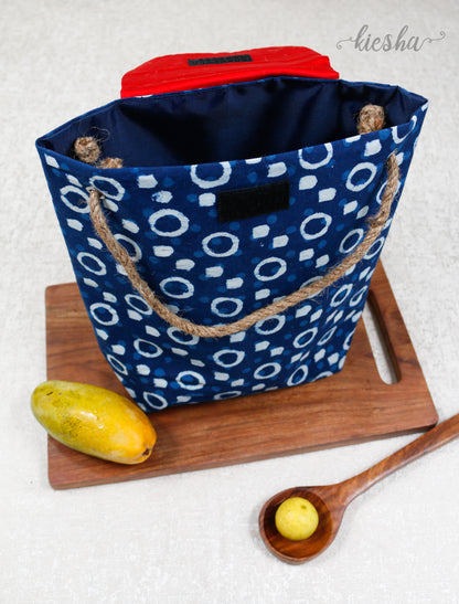 Lunch Bag Indigo (Medium)